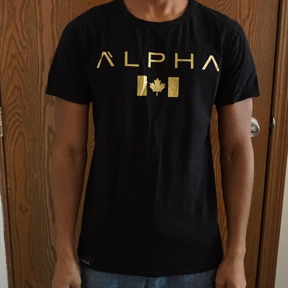 Black "Alpha" tee